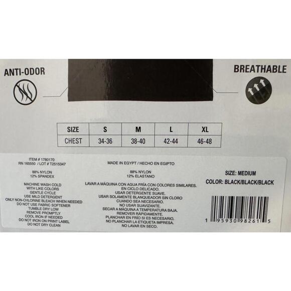 32 Degrees Cool Men's 3-Pack Comfort Mesh Tank T-Shirt Black Size M NEW! - Picture 3 of 3